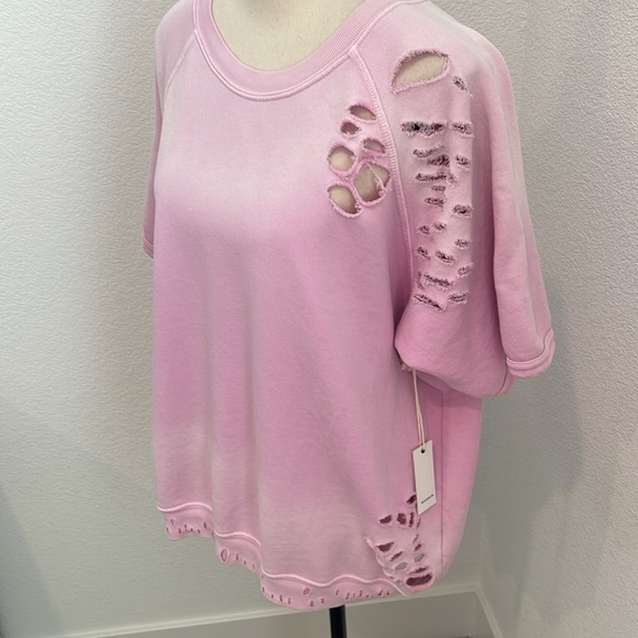 NSF | Lucas Pink Ombre Crew Neck Sweatshirt Sz L - Picture 3 of 9